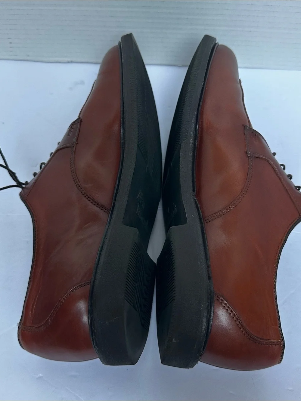 Allen Edmonds Men's Whiskey Oxfords Lace Up Split Front Dress Shoes- Size 11