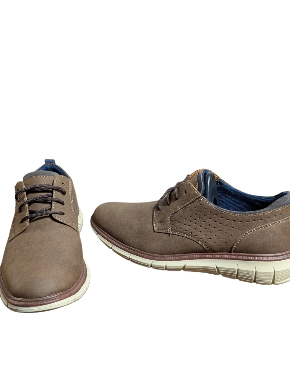 Dockers Mens 8M Brown Casual Oxford Shoes Lace Up Comfort New No Box