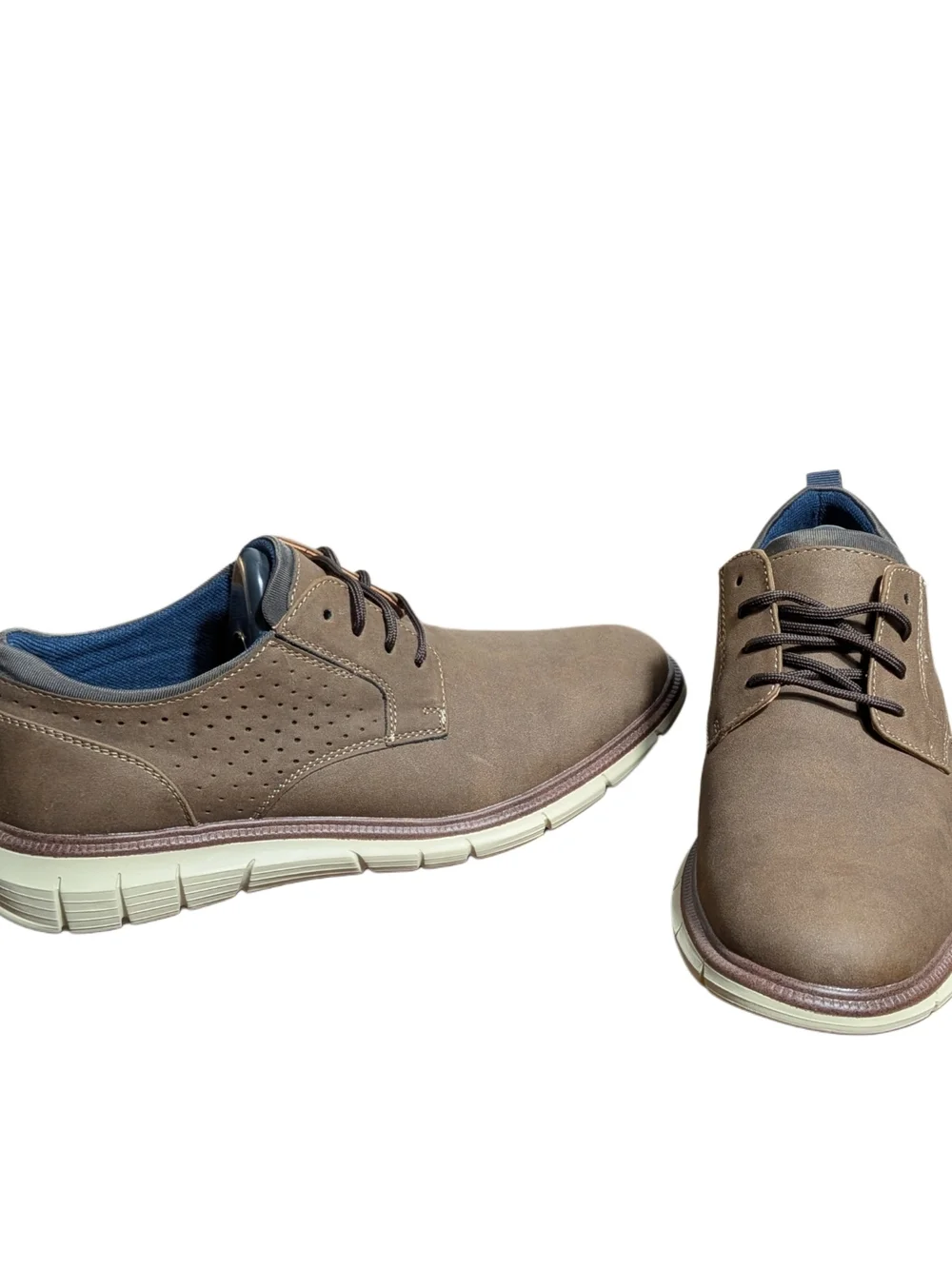 Dockers Mens 8M Brown Casual Oxford Shoes Lace Up Comfort New No Box