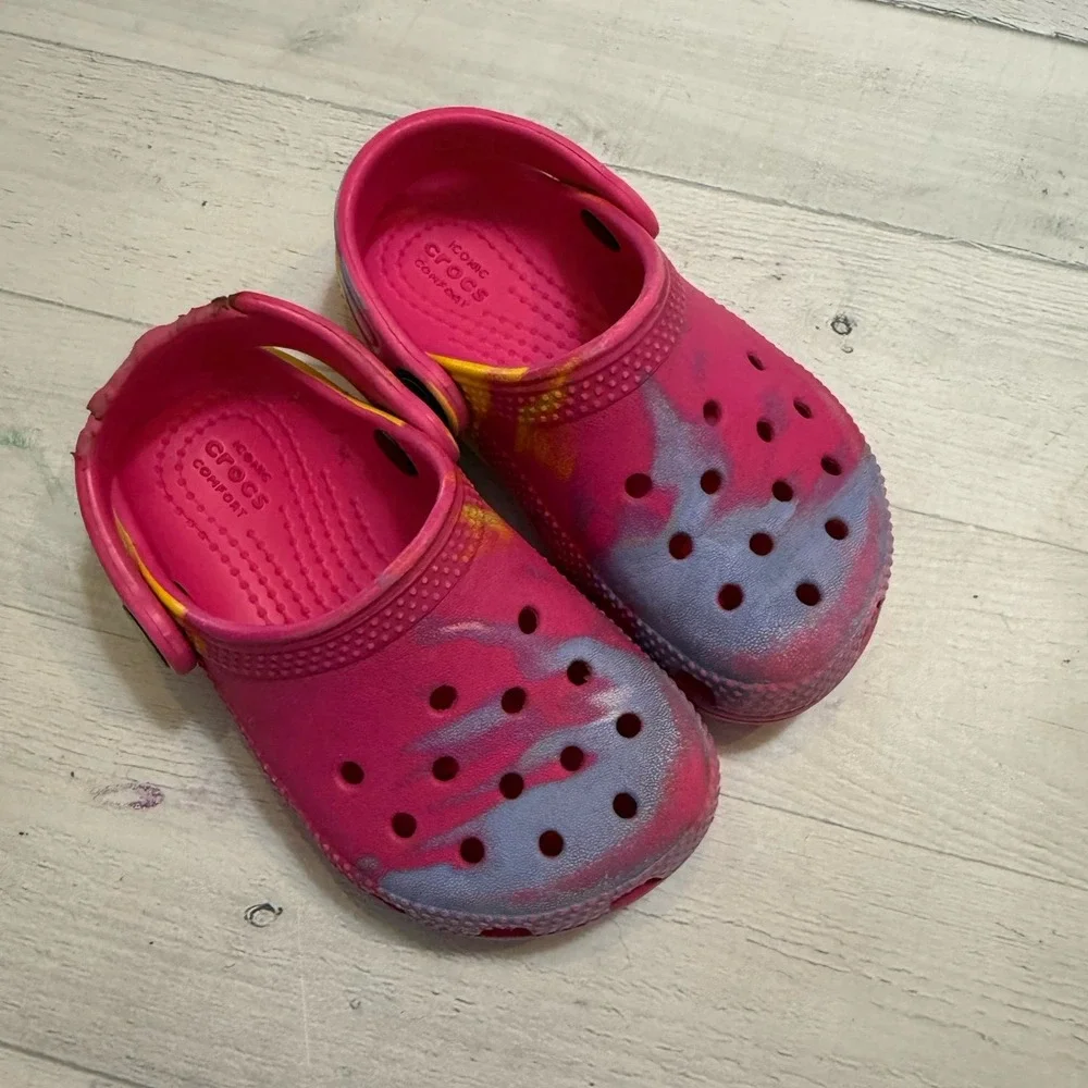 Crocs classic clip on shoes sandals child size 7‎ *play*