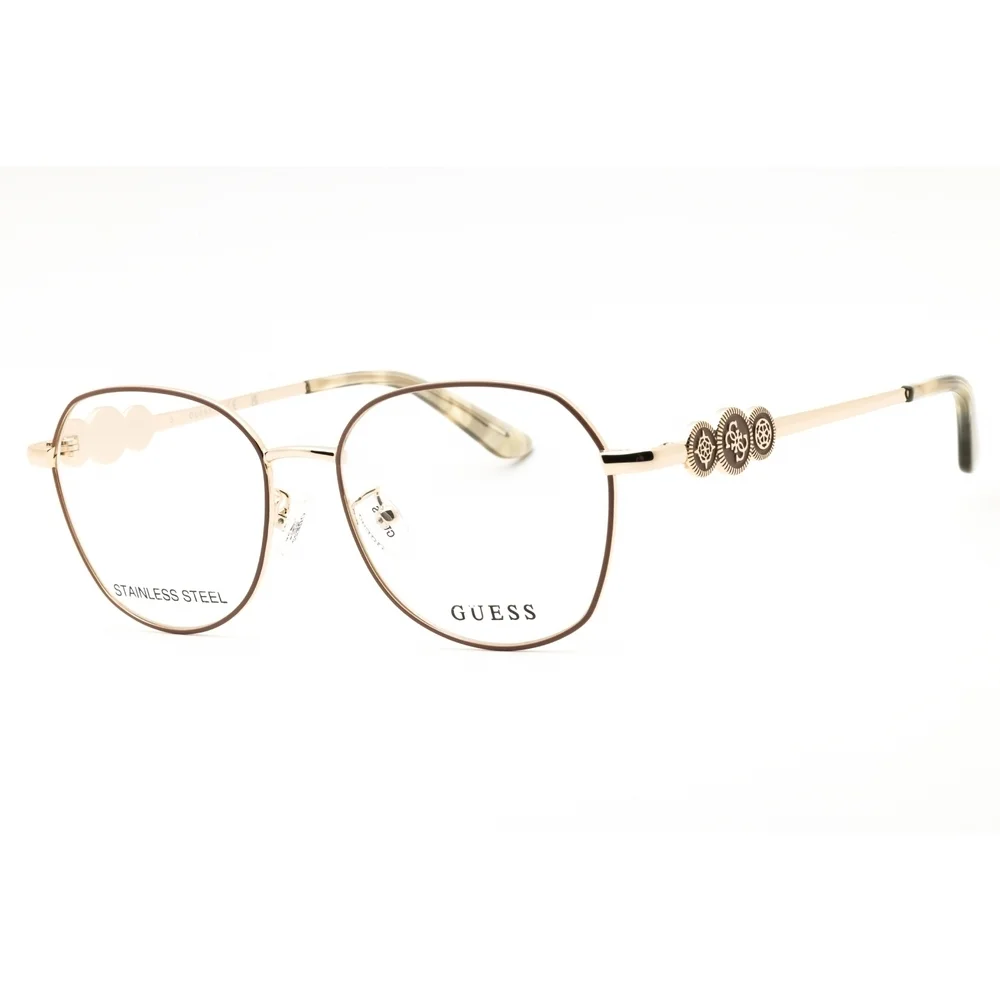 NWT Guess GU50256-D Ivory Round 52mm Eyeglasses