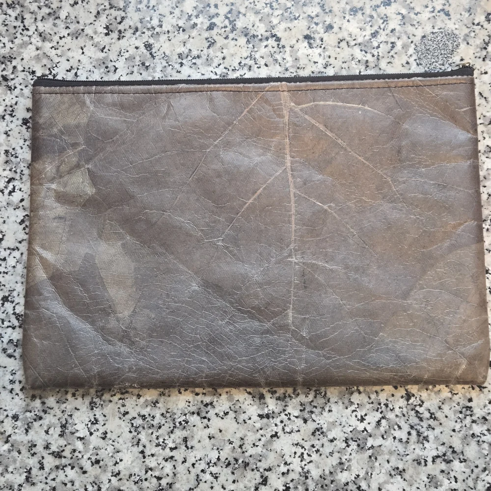 ​Sustainable Leaf Leather Tech Sleeve / Oversized Clutch