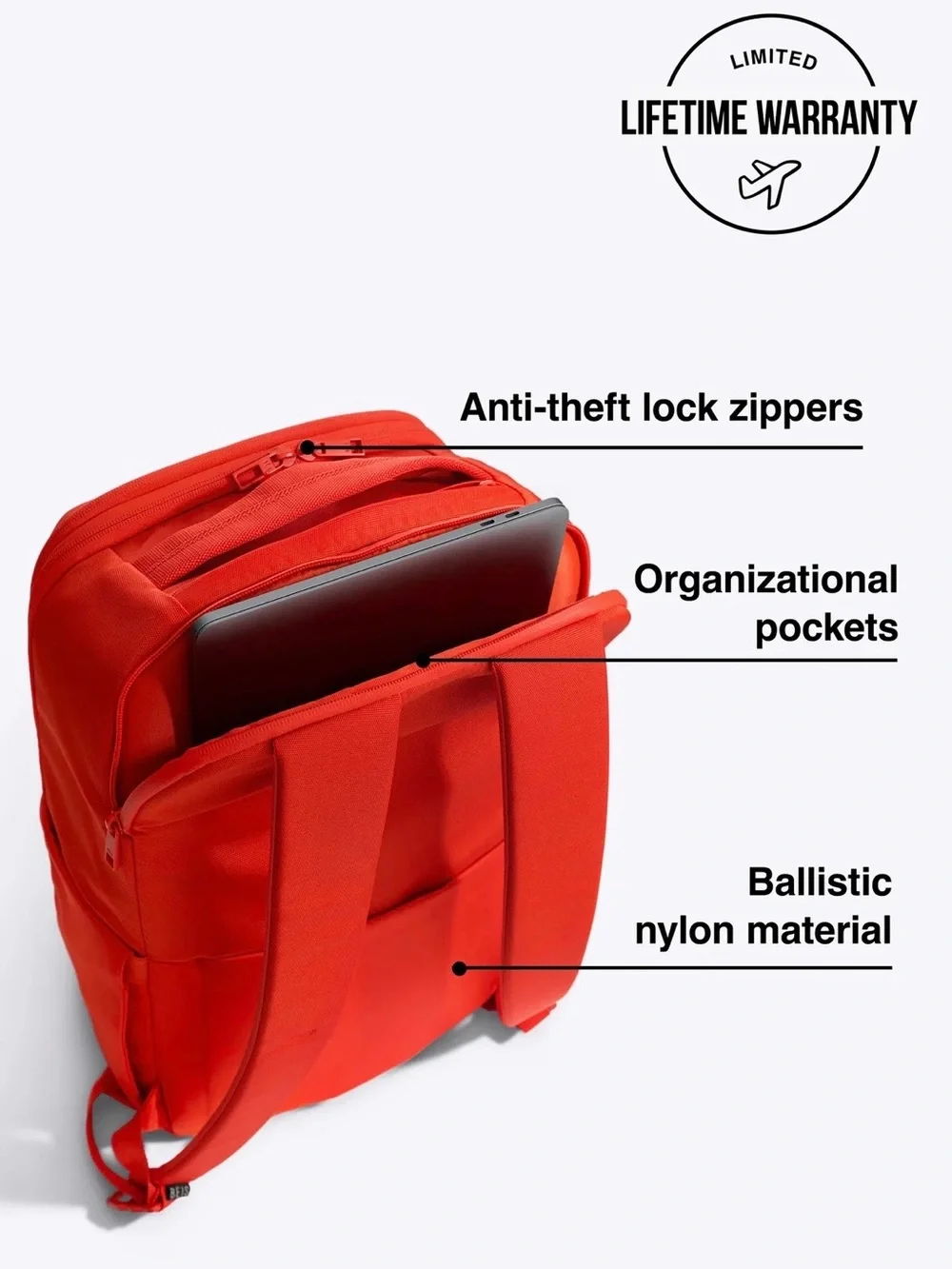 BEIS sleek red