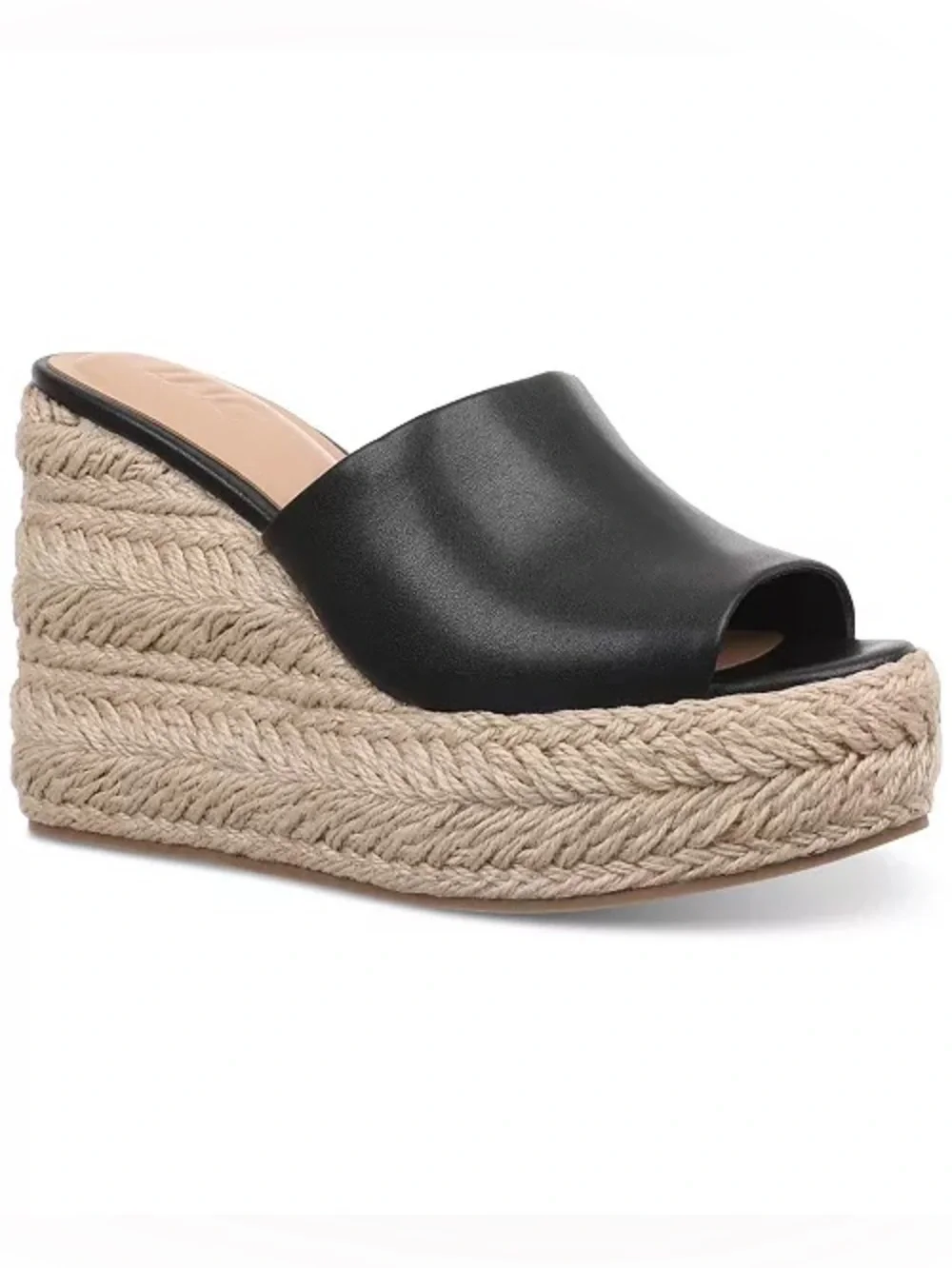 I.N.C. International Concepts Cicily Espadrille Wedge Sandals in Black, Size 9.5