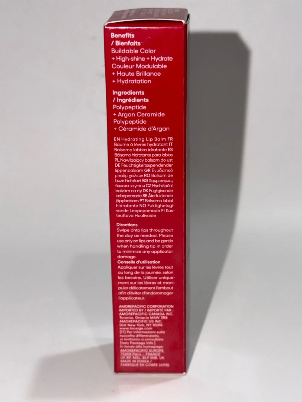 LANEIGE Raspberry Jam Glaze Craze Tinted Lip Serum FULL SIZE TUBE 0.42 Oz. NIB!