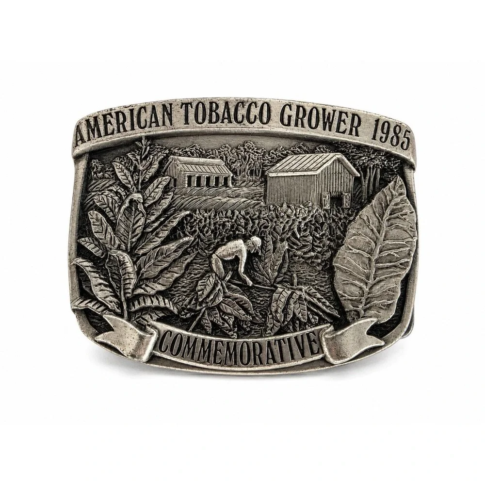 1985 American Tobacco Grower Belt Buckle #467/500 Limited Edition USA Vintage