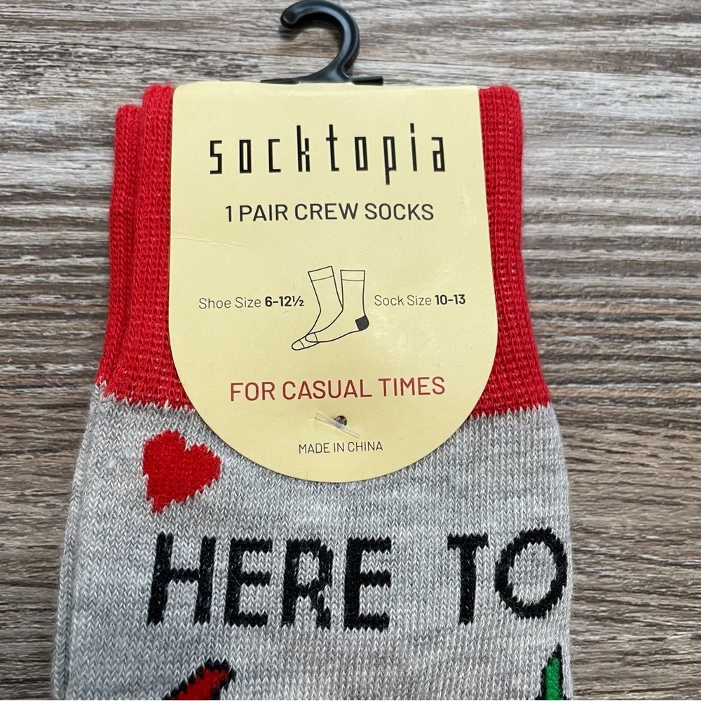 Socktopia gray novelty