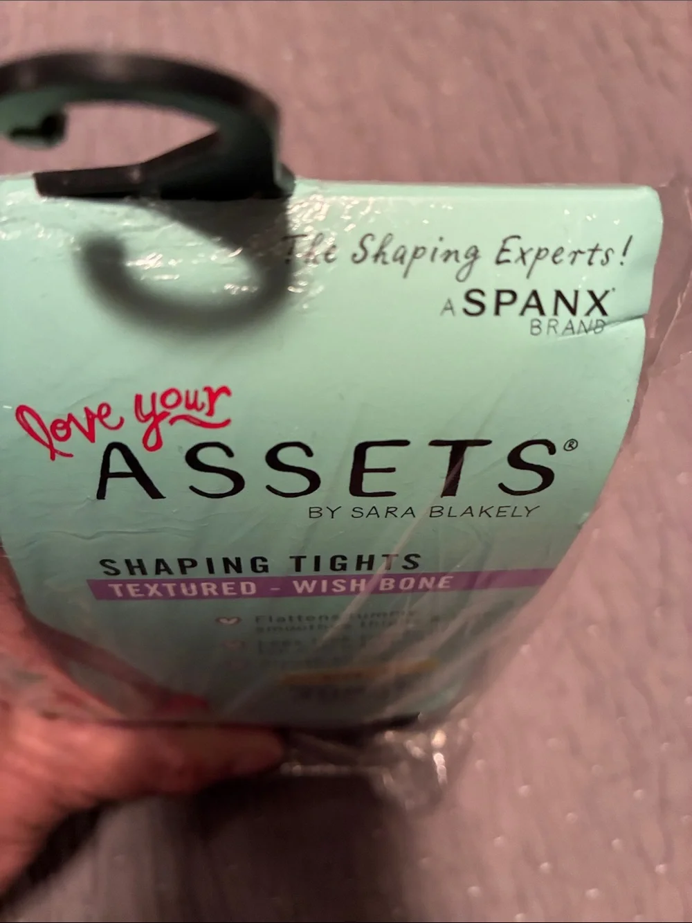 SPANX LOVE YOUR ASSETS. Size 2. Black textured. Wish Bone. NWT