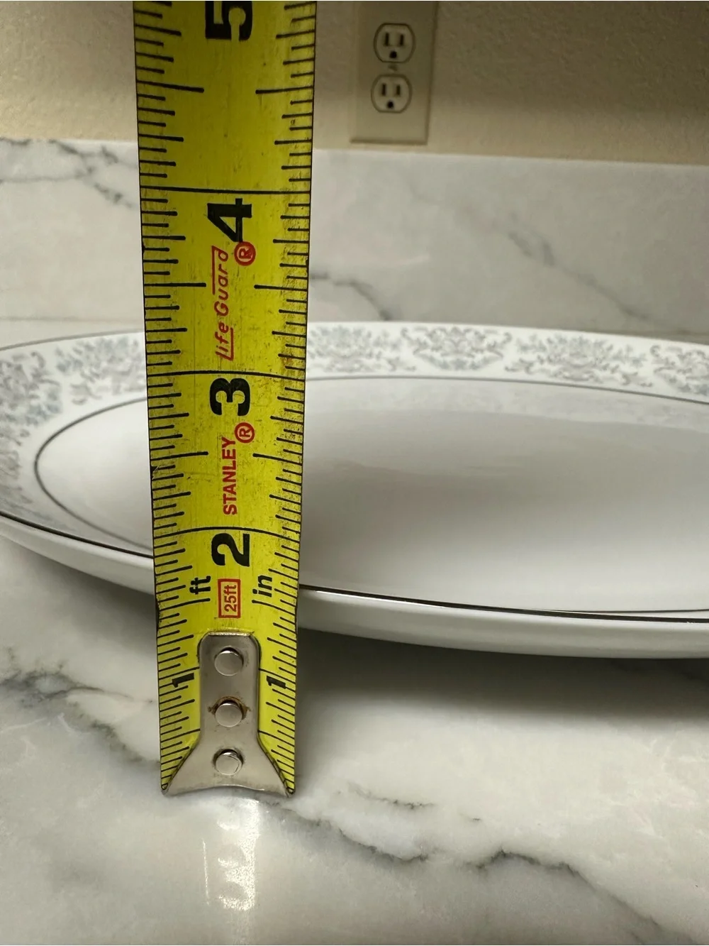 Vintage Mikasa Fine China pattern oval porcelain serving platter.