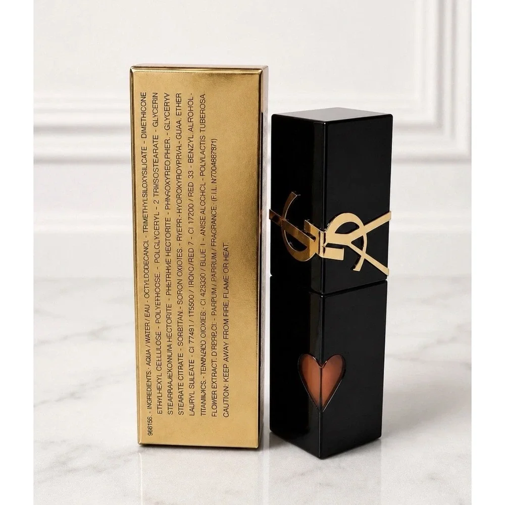 YSL The Inks Vinyl Cream 442 Cappuccino Kiss High Shine Lip Stain 5.5ml NIB RARE