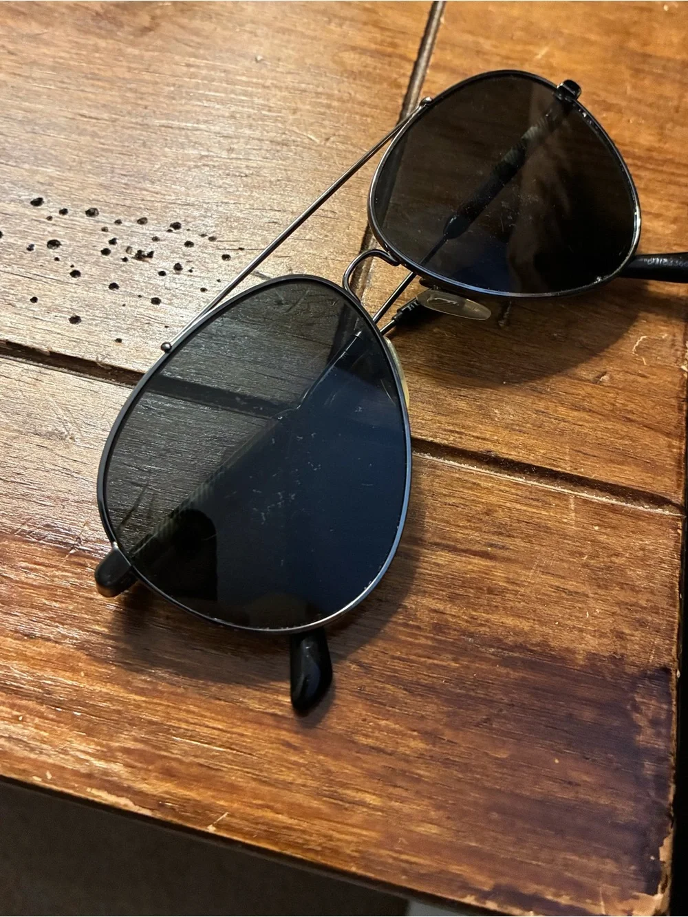 Burberry black aviator