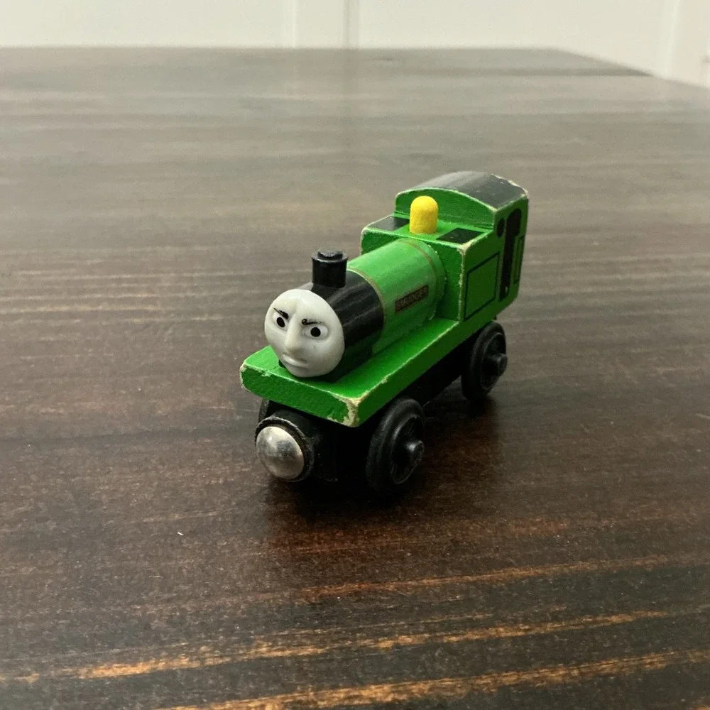 Thomas & Friends Wooden Railway Smudger Green Engine Learning Curve LC99154 2001