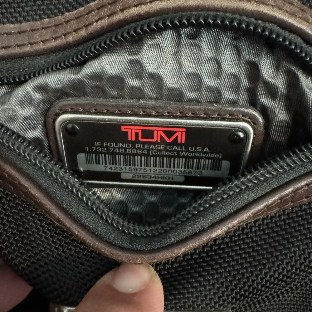 Tumi Alpha Bravo Pinkney Flap Brief Case 2-Way Hand Shoulder Messenger Bag‎