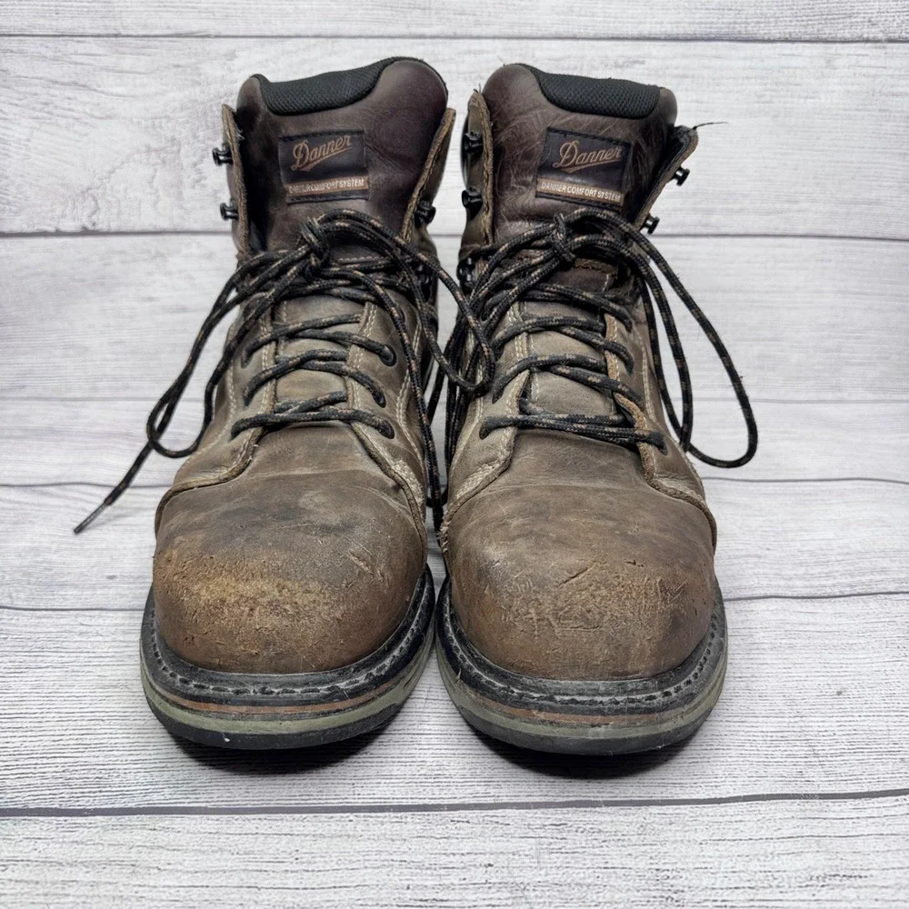Danner Steel Yard 6 Inch Brown ST Steel Toe Work Boots‎ Mens 11.5 D