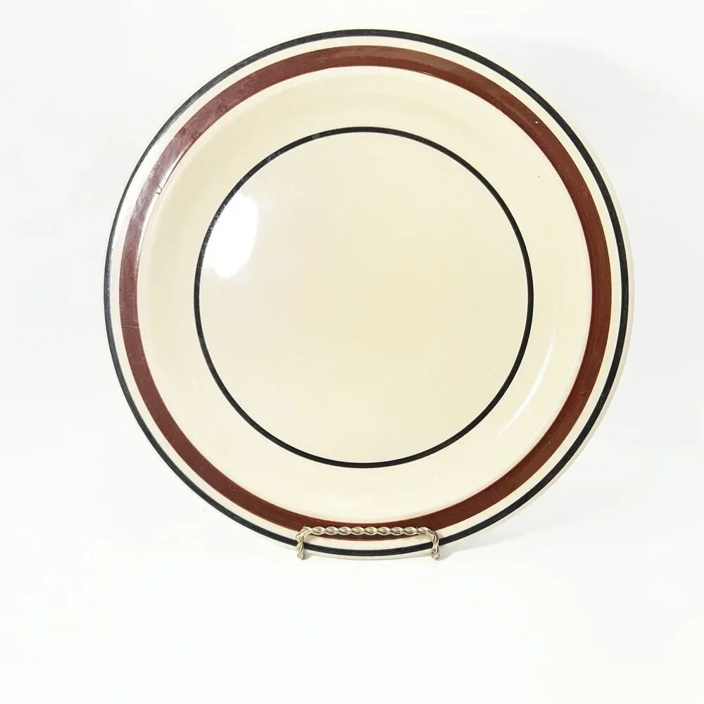 Brick Oven Stoneware Cirque Brown 10.5 inch Dinner Plate