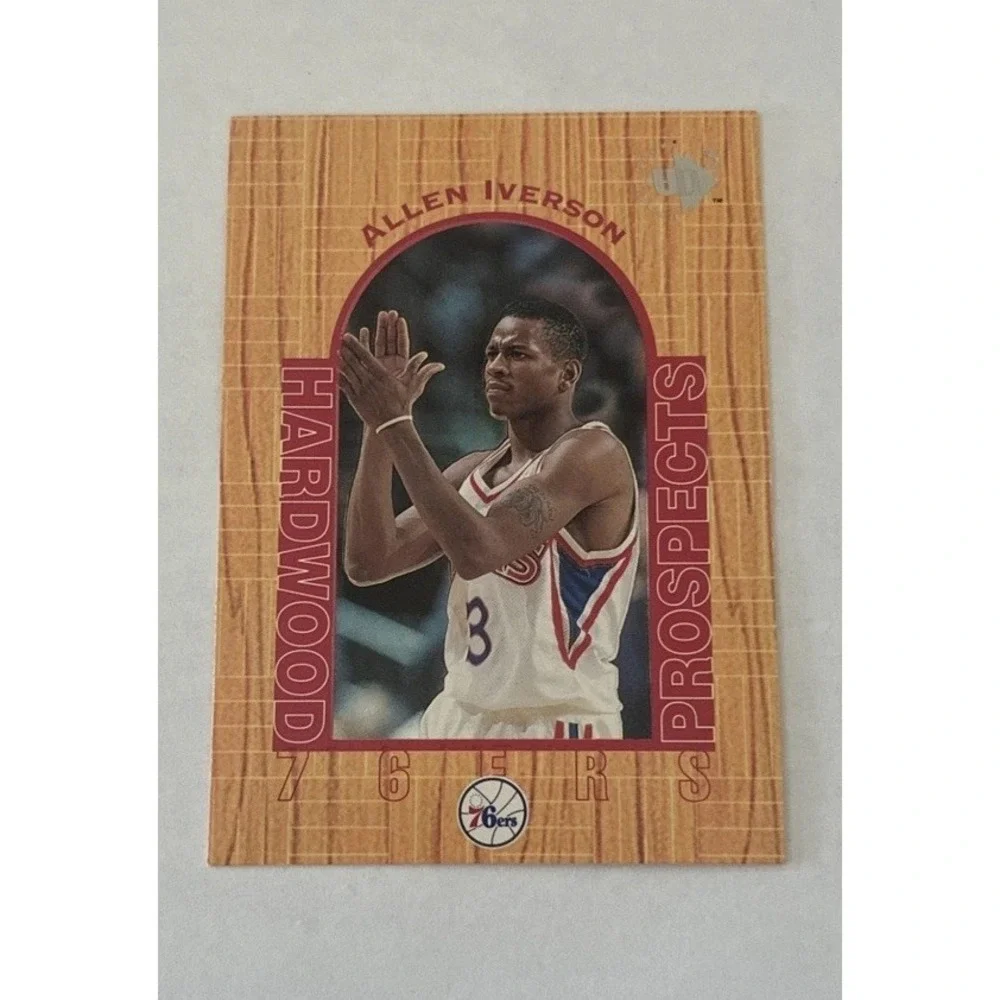 ALLEN IVERSON 1997/98 UPPER DECK UD3 #14 HARDWOOD PROSPECTS‎ BA7013