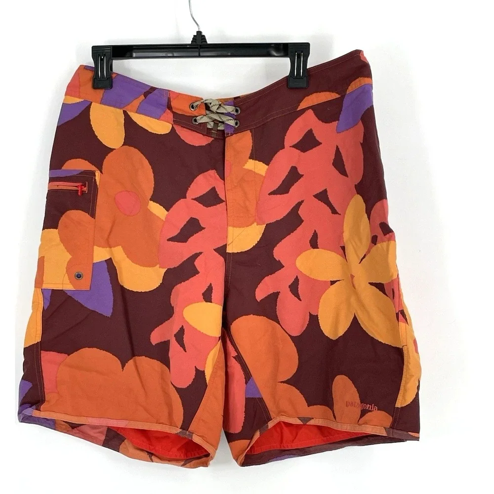 Patagonia Mens Orange Purple Floral 9