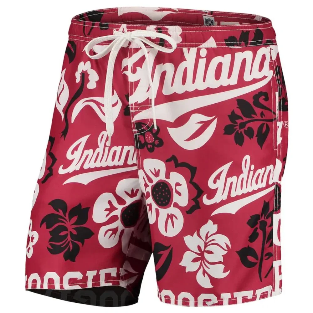 New Wes & Willy Men's XXL Red Indiana University Hoosiers‎ IU Volley Swim Trunks
