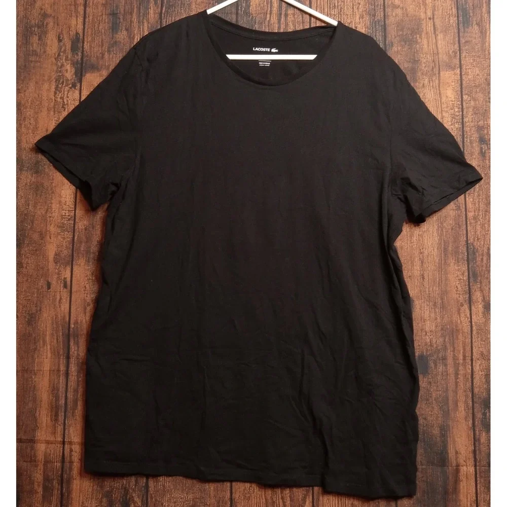 Lacoste Men's Underwear Base Layer‎ T-Shirt short Sleeve XXL Black