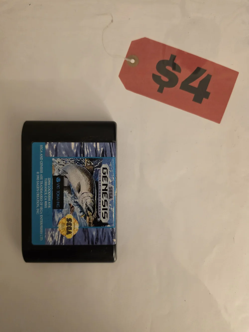 Sega Genesis 1992 King Salmon Game Only