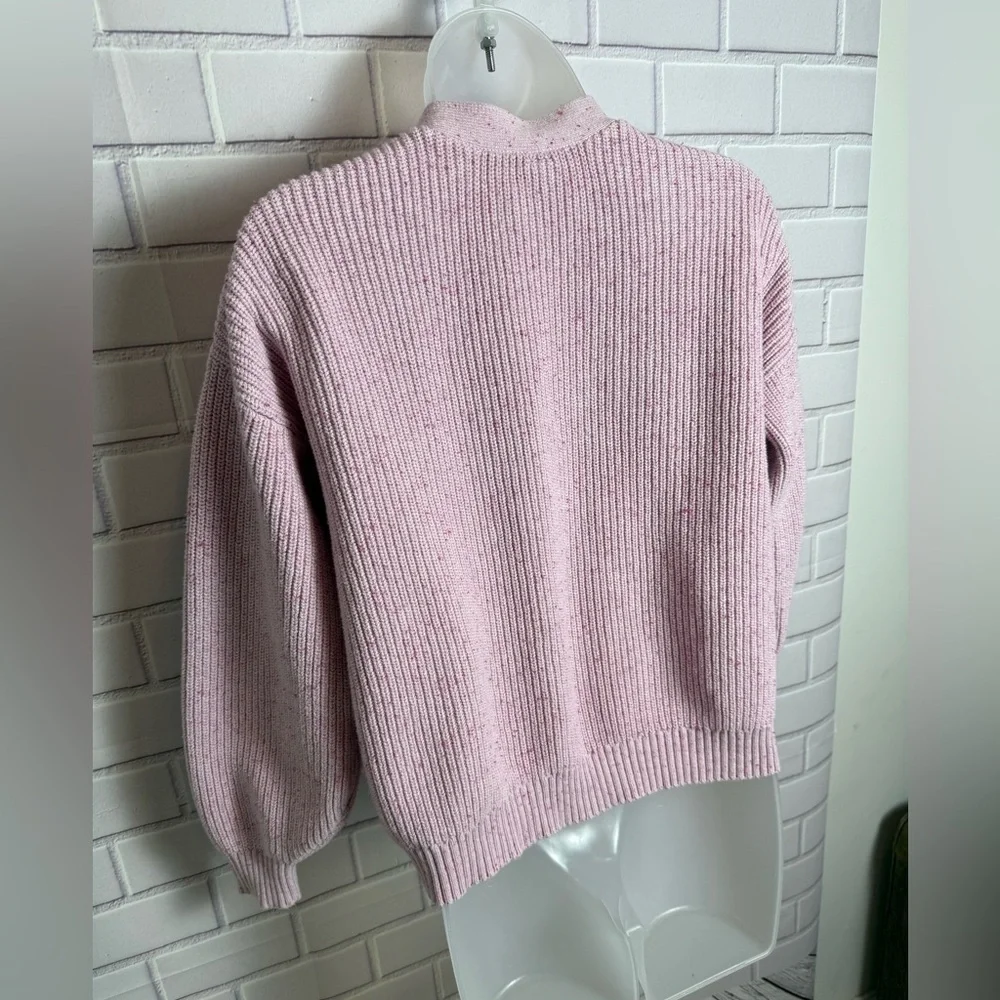 OLD NAVY Pink Button-Up girls crop cozy Sweater/size XL (12)