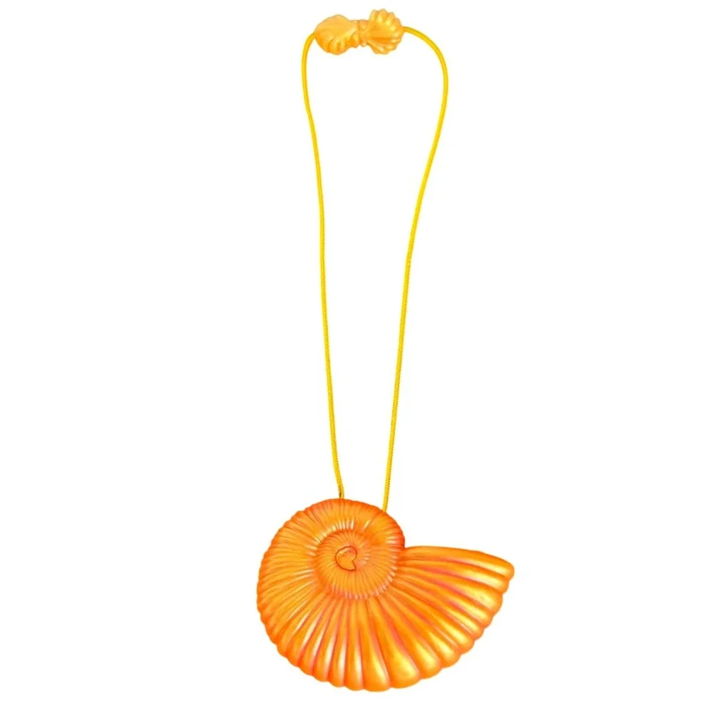 Disney Ursula Shell Necklace Kids OS Orange Light Up Sound The Little Mermaid