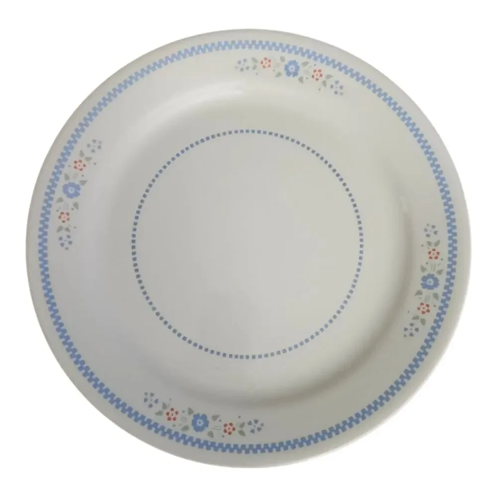 Corelle Needlepoint Dinner Plate Blue Floral Vintage Corning Replacement
