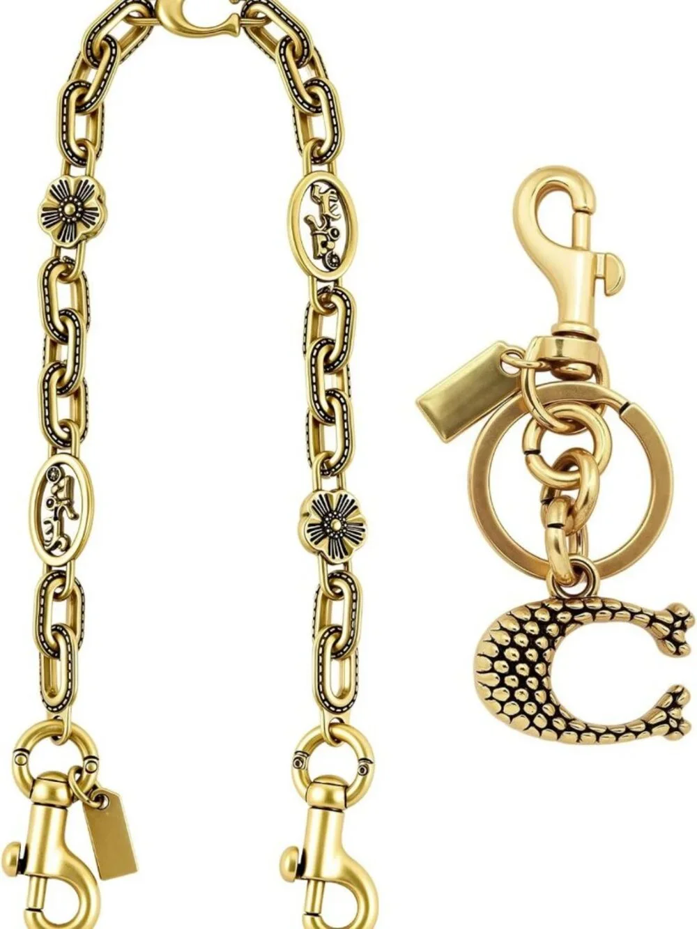 Versatile Bag Chain Charm Set | Decorative Purse Extender & C Charm Accessory