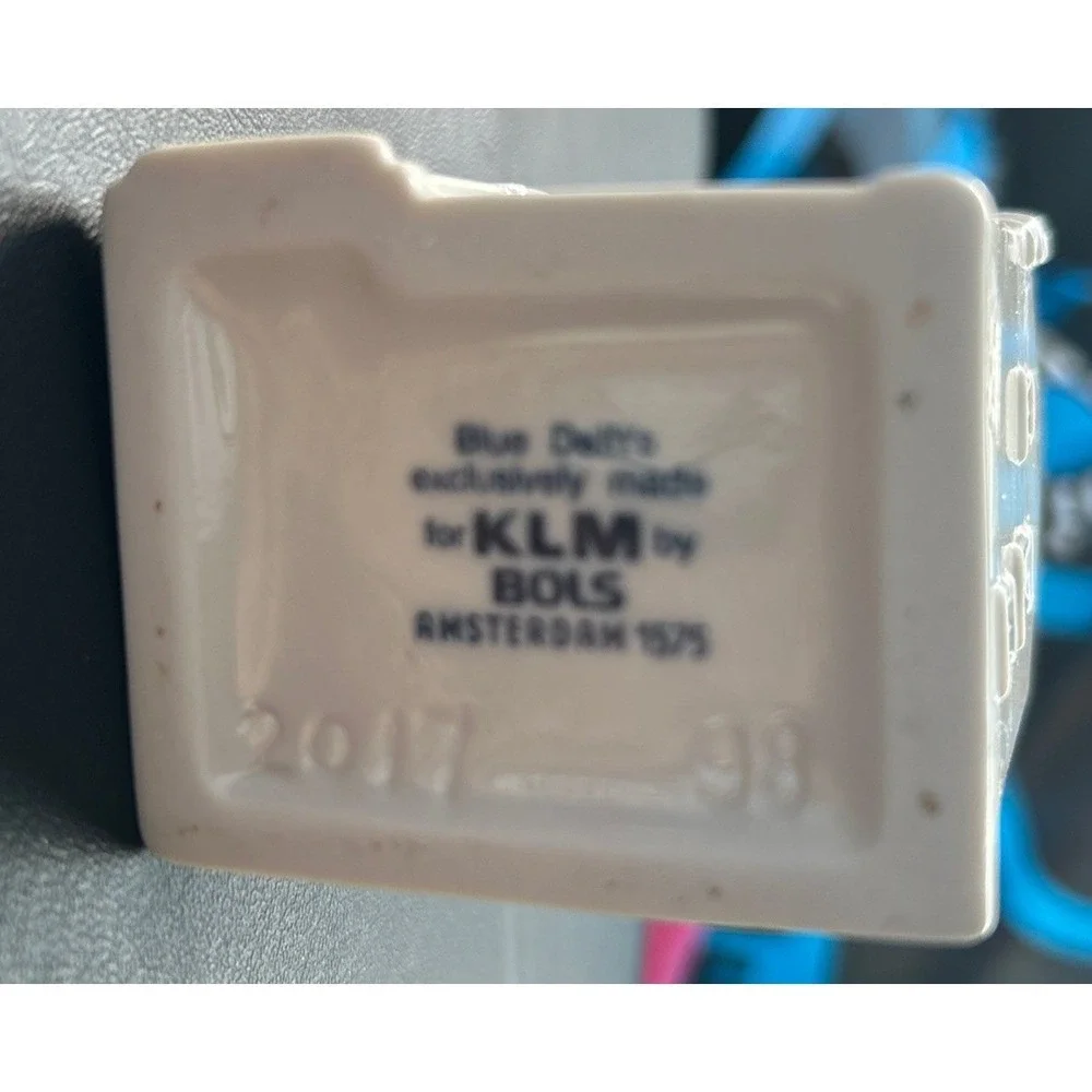 2017 #98 KLM Airlines Delft House. Sealed. Empty.  Ex. Condition.