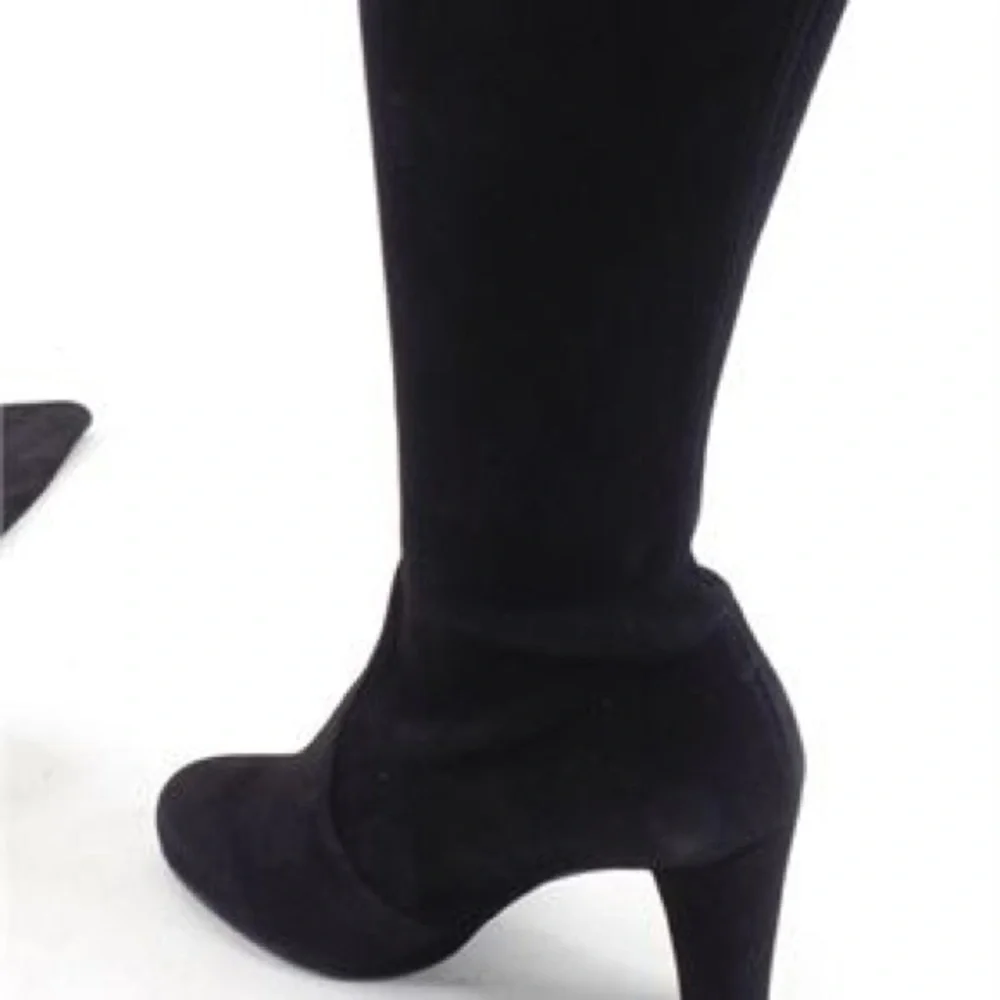 Stuart Weitzman Highland Black Suede Over-the-Knee Boots Women’s Size 8.5