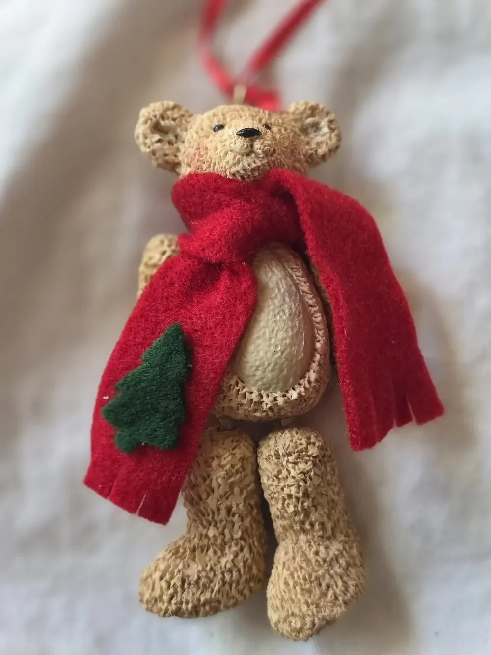 Vintage Kurt Adler Teddy Bear Jointed Resin 4