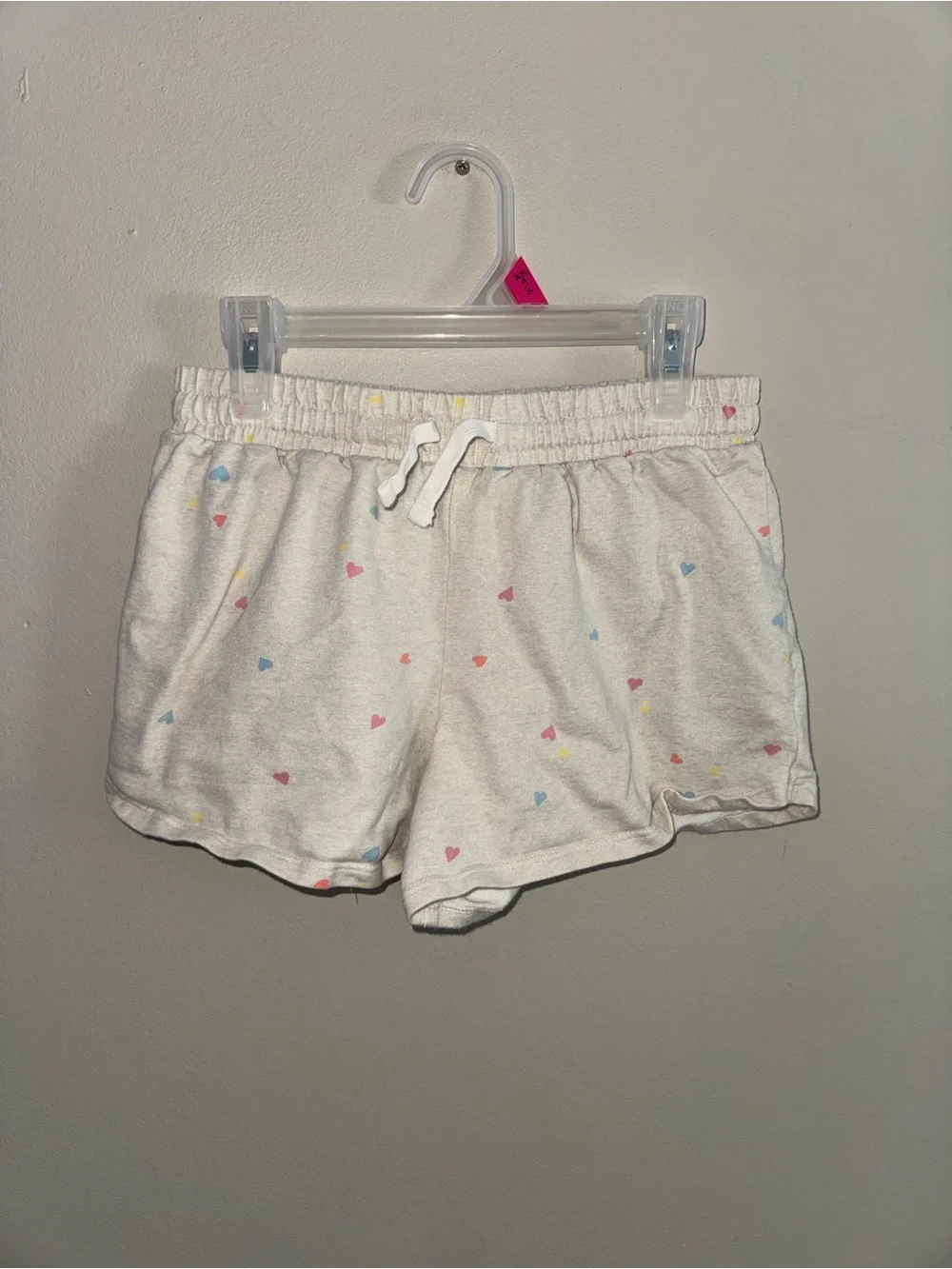 Carter's White Shorts with Multicolor Heart Print