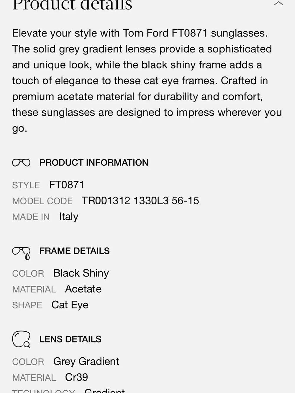 Tom Ford chic cat