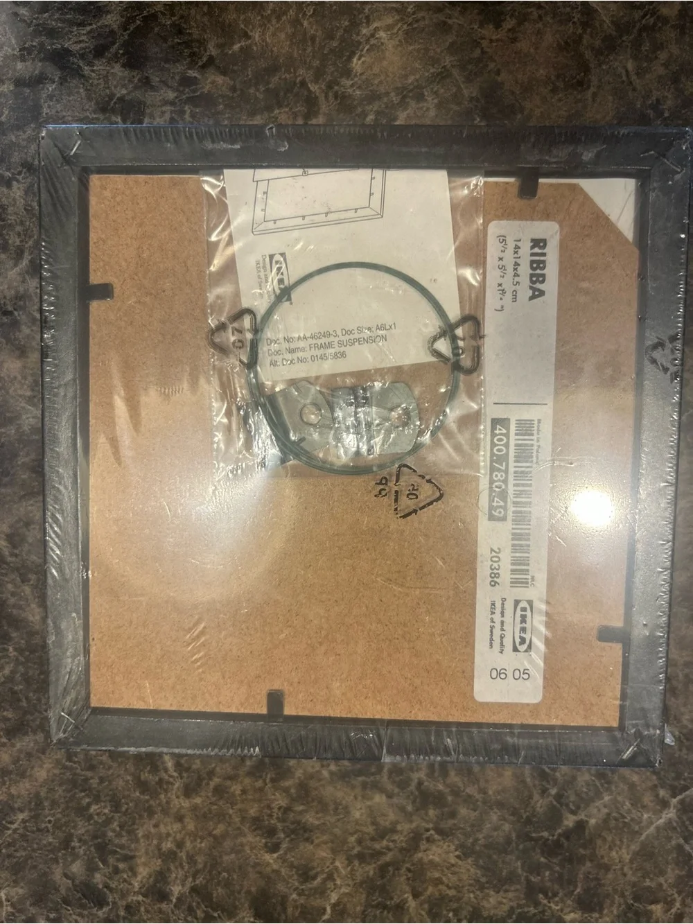 IKEA RIBBA Black Picture Frame - Sleek Black Finish