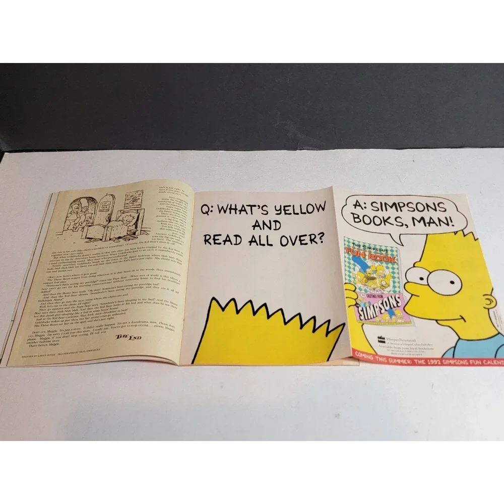Vintage 1991 Simpsons Illustrated Magazine Premiere Issue