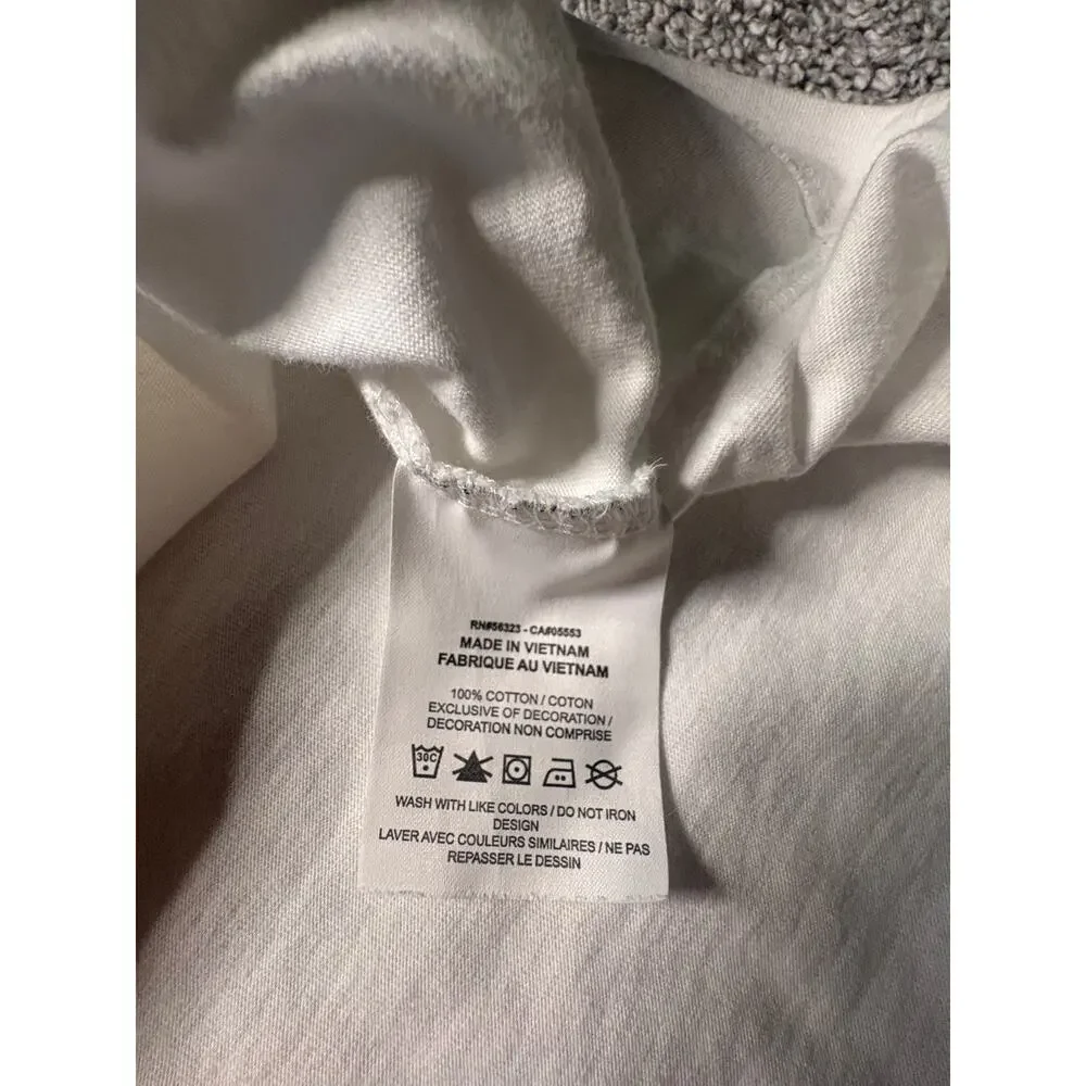 Jordan Jumpman Men's XXL White Embroidered Logo T-Shirt