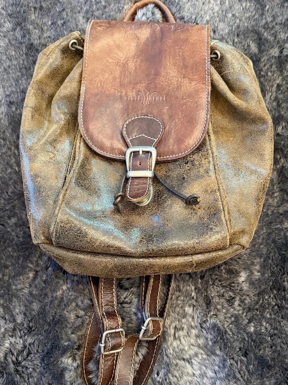 Robe di Firenze leather backpack  - Vintage Style