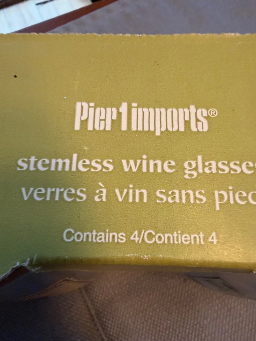 Pier 1 set stemless