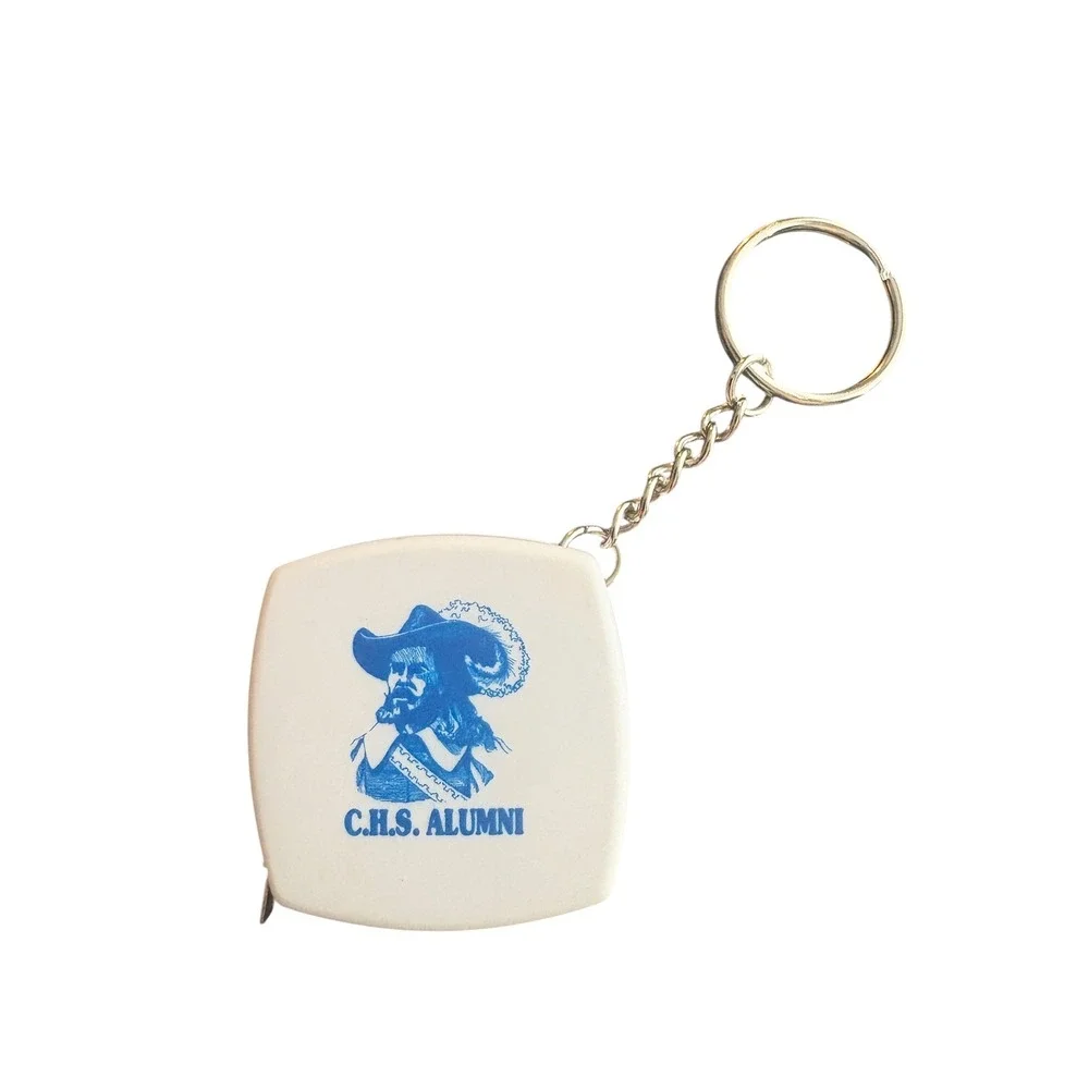Vintage C.H.S. Alumni Retractable‎ Tape Measure Keychain Pocket Measuring Tape
