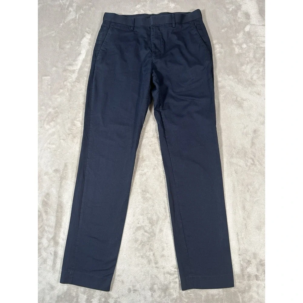 J. Crew Ludlow Pants Mens 30x32 Navy Blue Duca Visconti Di Madrone Slim Dress