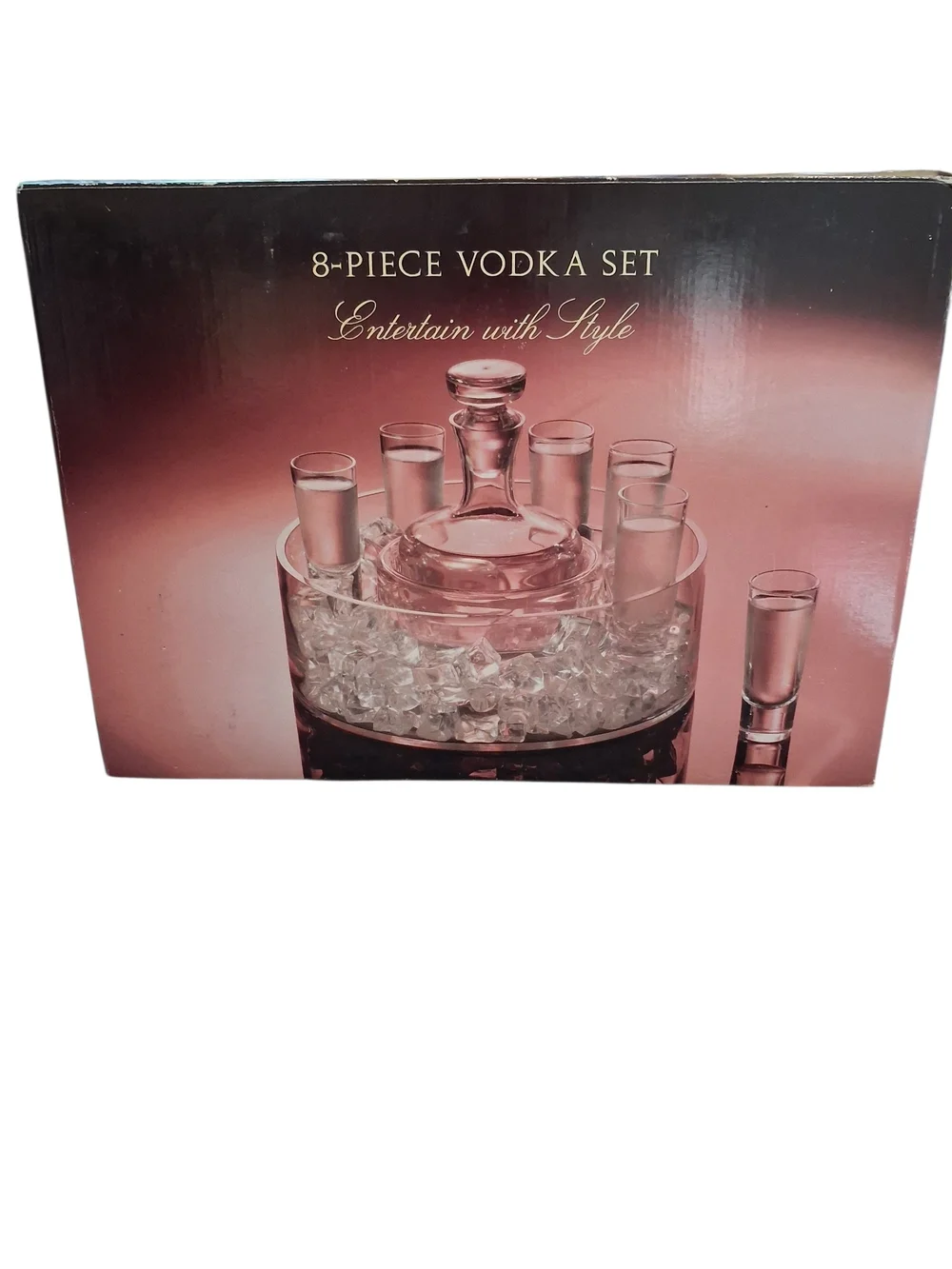 Classic 8-Piece Vodka Set - Clear Glass