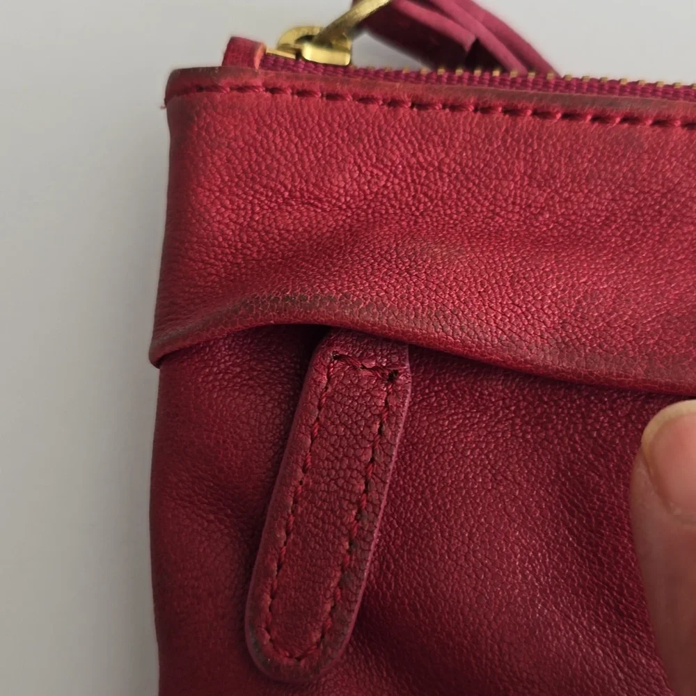 Vintage Sorial New York  Wristlet Wallet Red