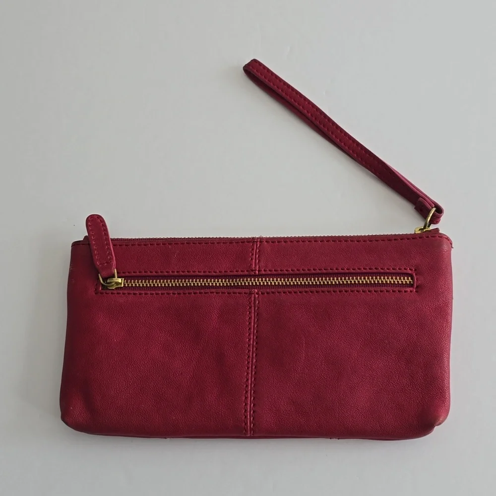 Vintage Sorial New York  Wristlet Wallet Red