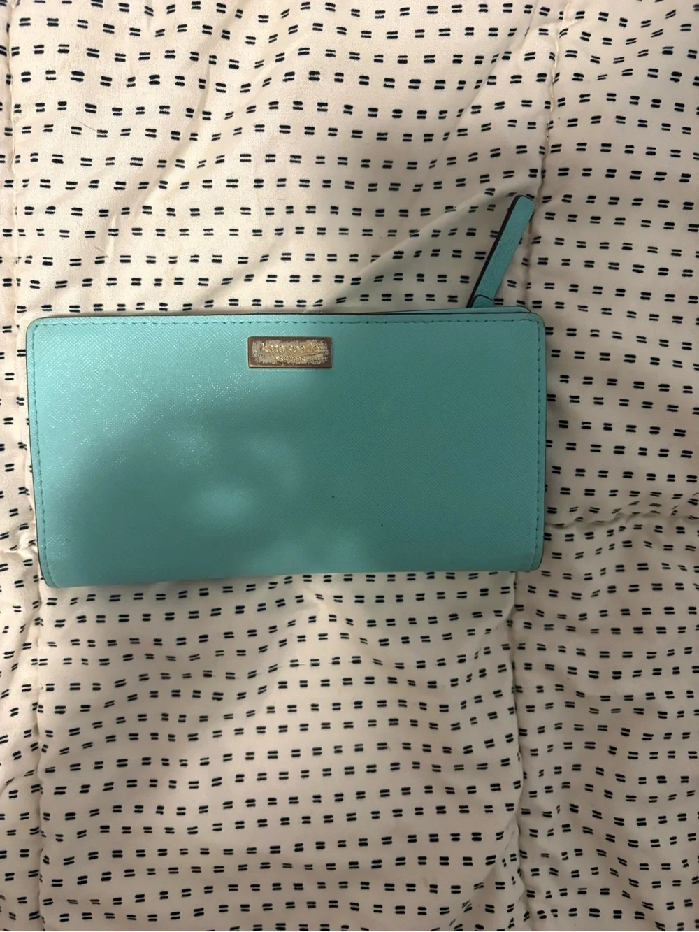 kate spade Turquoise Zip Around Wallet