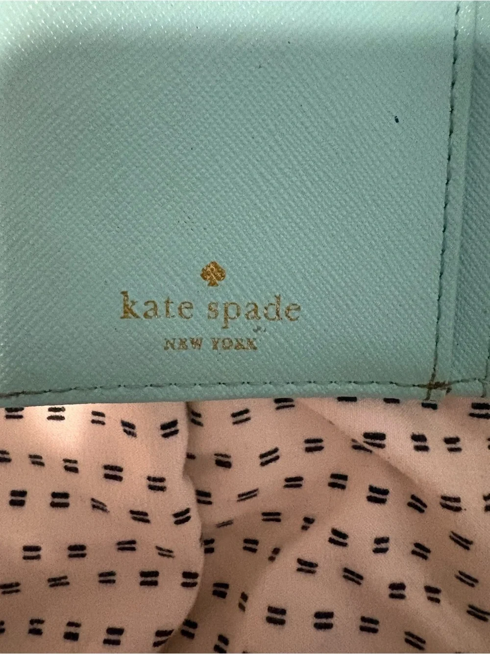 kate spade Turquoise Zip Around Wallet