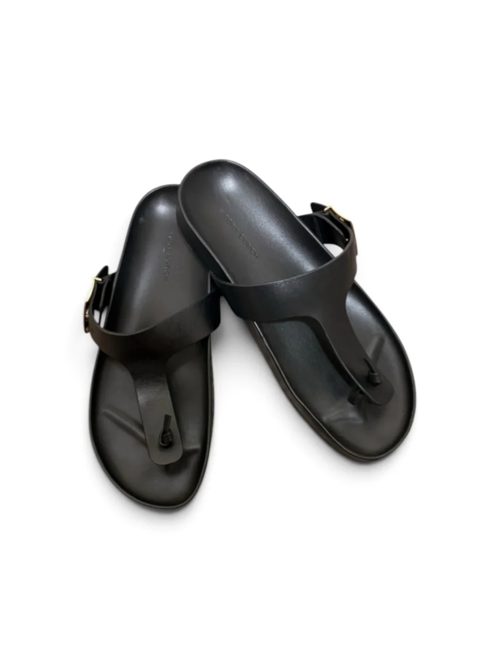 Tory Burch Black Mellow Thong Sandals Size 9.5