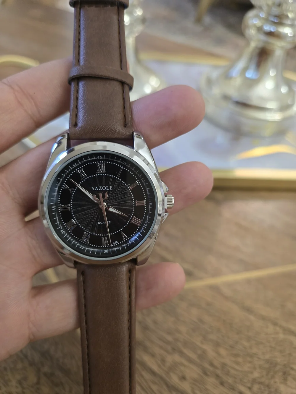 yazole men wristwatch