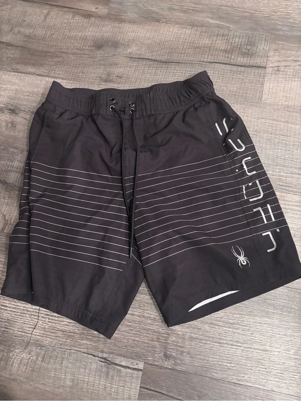 Spyder Black Swim/Board Shorts‎ with White Accents