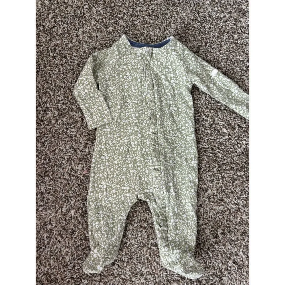 ❤️7 For All Mankind Ruffle Footie 0-3M