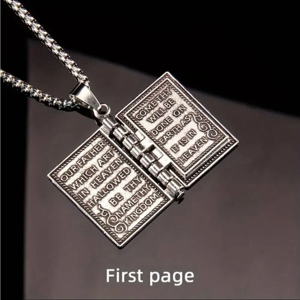 Stylish‎ Foldable Bible Cross Pendant Necklace